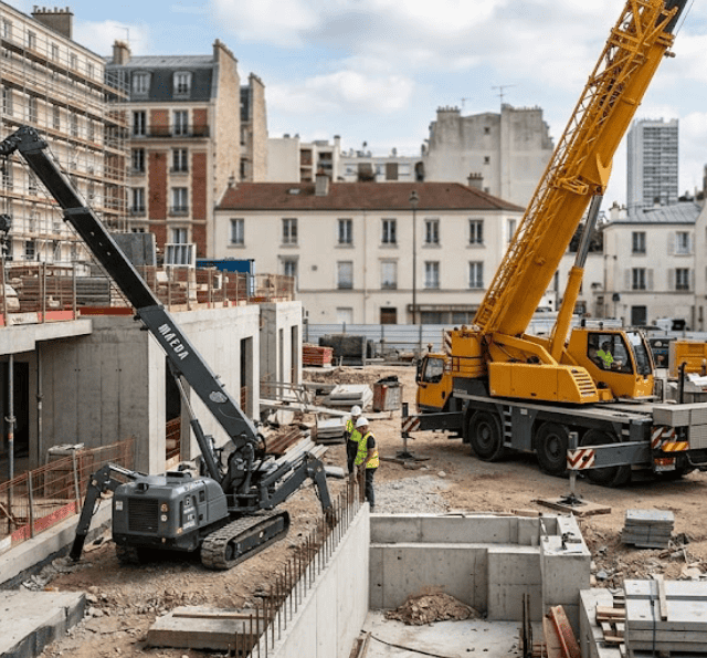 Location de camion grue pour opération de levage