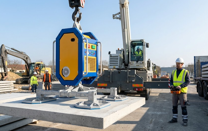 Palonnier à ventouses Wolf 4000 pour levage d’éléments en béton en Île-de-France