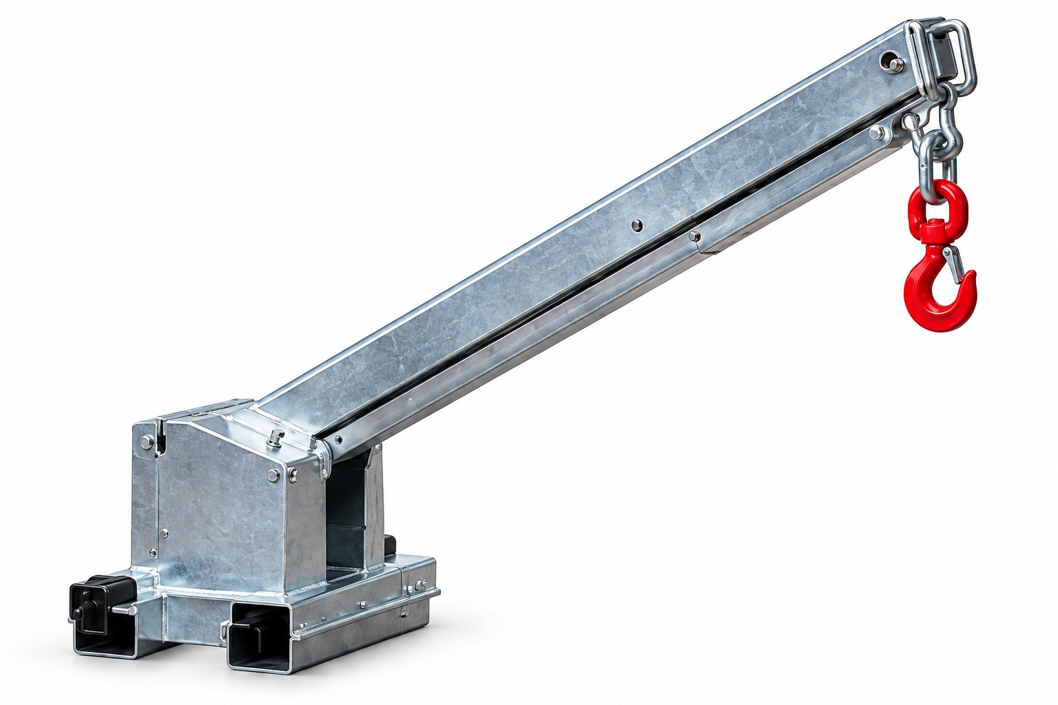 Potence de levage ARE25G montée sur les fourches d’un chariot élévateur