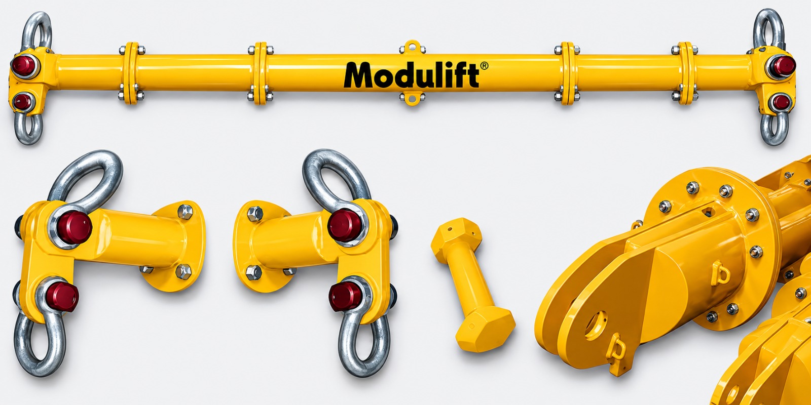 Palonnier de levage Modulift® composé de modules jaunes
